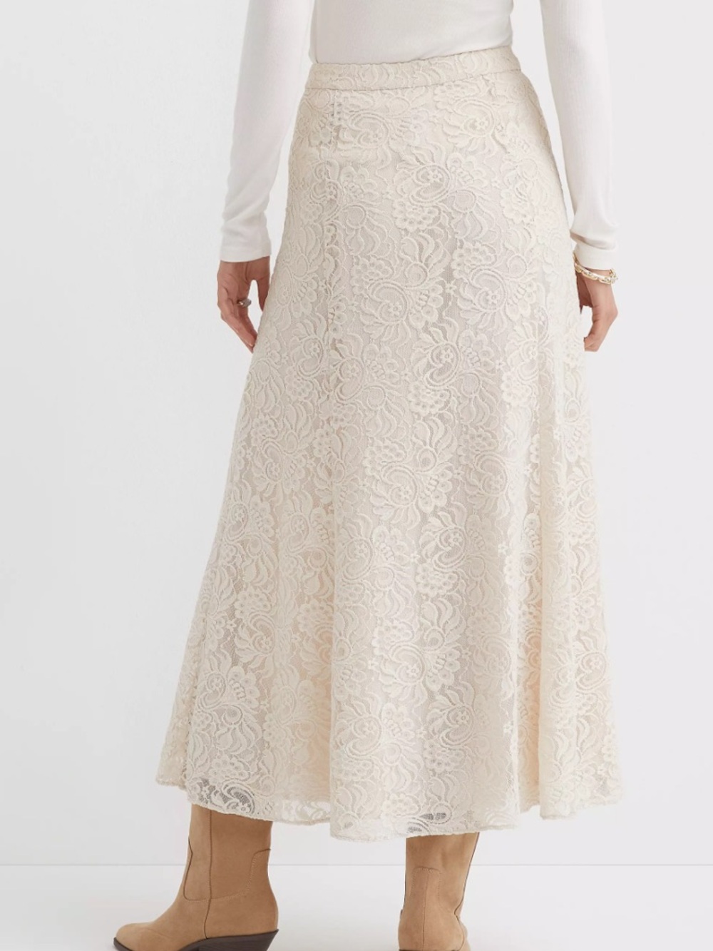 LOFT Floral Lace Maxi Skirt - Picture 2 of 12